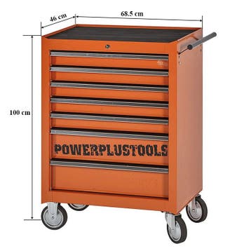 Gereedschapswagen oranje 7 laden leeg met quick lock, Ophalen of Verzenden, Nieuw