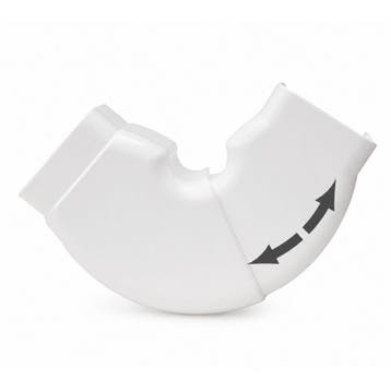 Canalit Beweegbare platte bocht 80 x 60 mm wit, Ophalen of Verzenden, Nieuw
