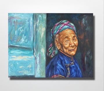 Nguyn Vit Lâm (1993) - Sagesse Rieuse 60 80 cm