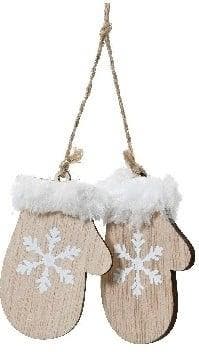 Hanger Houten Wanten Naturel met Wit per stuk, Hobby en Vrije tijd, Ophalen of Verzenden, Nieuw