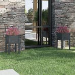 vidaXL Plantenbakken 2 st 40x40x70 cm massief grenenhout, Verzenden, Minder dan 60 cm, Nieuw, 60 cm of meer