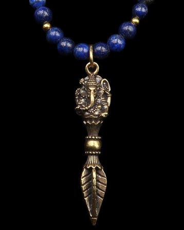 Lapis lazuli - Collier - Phurba Ganesh - Spirituele