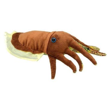 Wild Planet octopus knuffel - bruin - pluche - 25 cm, Kinderen en Baby's, Speelgoed | Knuffels en Pluche, Verzenden, Nieuw