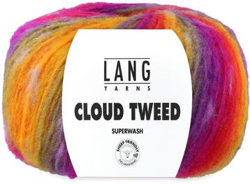 Lang Yarns Cloud Tweed - 01 Regenboog - Merinowol Garen, Ophalen of Verzenden, Nieuw