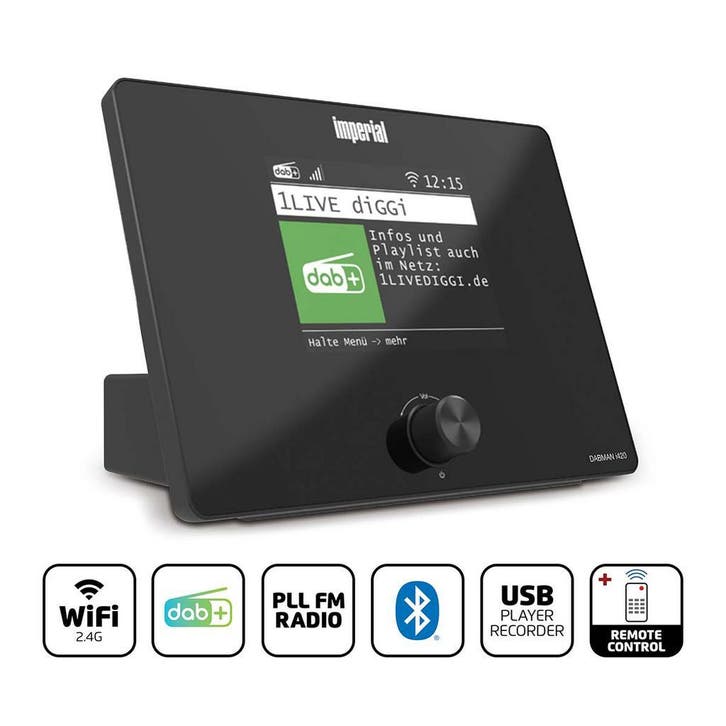 Compacte hybride radio - internet - FM - DAB+ tuner, Audio, Tv en Foto, Tuners, Nieuw, Ophalen of Verzenden