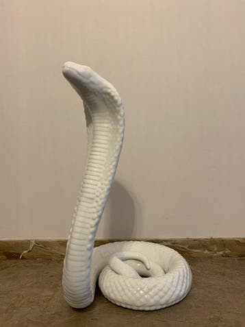 sculptuur, Cobra after Tommaso Barbi - 39 cm - Porselein