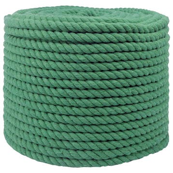 vidaXL Katoenen Touw 14 mm 250 m Groen 100% Katoen, Verzenden, Nieuw