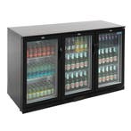 3-deurs barkoeling met klapdeuren | Zwart | 330L | 90(h)..., Verzenden, Nieuw in verpakking