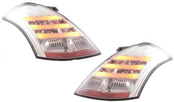 Achterlichten Suzuki Swift met Tube en LED 11- Chroom, Auto-onderdelen, Ophalen of Verzenden, Nieuw