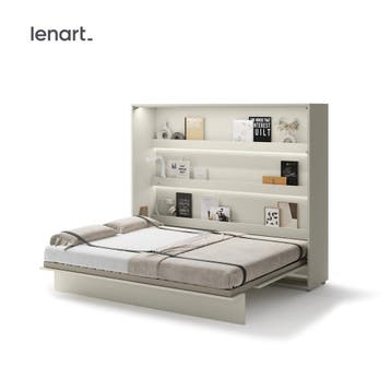 Lenart Bed Concept Horizontaal Opklapbed 160x200 - Cashmere, Nieuw