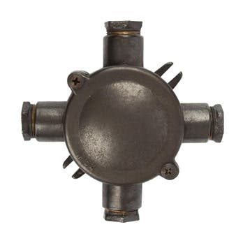 Jaren 30 Vintage Lasdoos X Zwart Brons Tuinverlichting, Doe-het-zelf en Verbouw, Elektra en Kabels, Verzenden, Nieuw