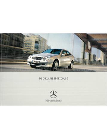 2002 MERCEDES BENZ C KLASSE SPORTCOUPÉ BROCHURE NEDERLANDS, Nieuw, Author
