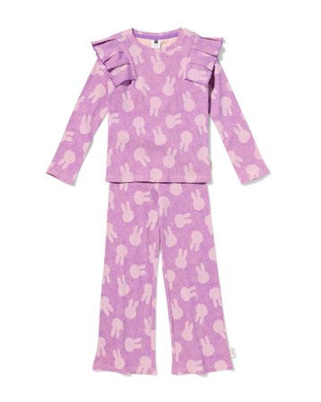 HEMA Nijntje kinderkledingset rib lichtpaars, Verzenden, Nieuw