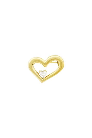 Goudlief Broche bling heart (Broches, Accessoires), Verzenden, Nieuw, Zilver, Overige materialen