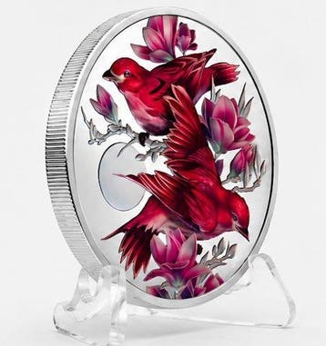 Niue. 2 Dollars 2026 – Birds of Beauty – Purple Finch &