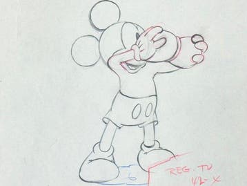 Walt Disney - Mickey Mouse-productie-tekening (1939) -, Verzamelen, Disney, Nieuw