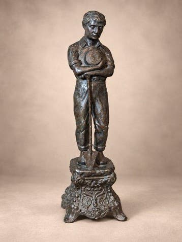 sculptuur, LAngélus de Jean-François Millet ca. 1860 - 38