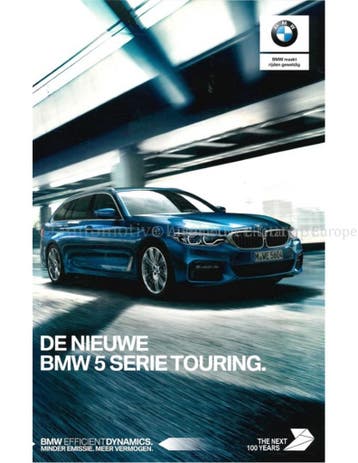 2017 BMW 5 SERIE TOURING BROCHURE NEDERLANDS, Nieuw, BMW, Author