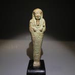 Oud-Egyptisch Faience Fijne shabti. Hoogte 12 cm. Late