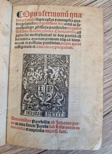 Johannes Raulin - Opus sermonum - 1518