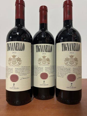 2023 Marchesi Antinori, Tignanello - Toscane - 3 Flessen, Nieuw