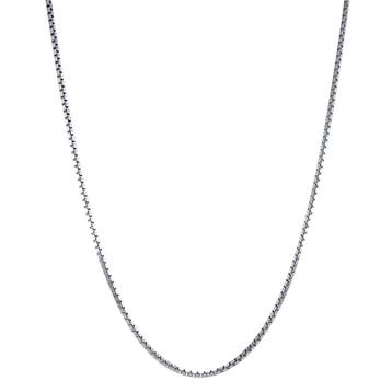 Witgouden lengtecollier venetiaan 42.5 cm 14 karaat, Sieraden, Tassen en Uiterlijk, Kettingen, Verzenden, Zo goed als nieuw, Goud