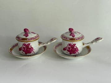 Herend - Chocoladepot (4) - Apponyi Purpur 749 AP met, Antiek en Kunst