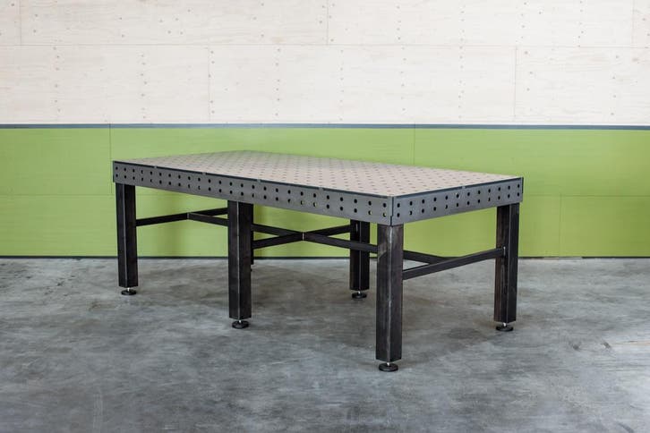 Lastafelshop | Voordelige Lastafel / Opspantafel - 2500x1200, Doe-het-zelf en Verbouw, Werkbanken, 70 tot 120 cm, Bankschroef
