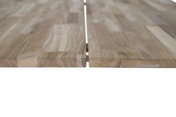 Eettafel  Carin  200x90 cm  Teak  Wit  Jörn, Verzenden, Nieuw