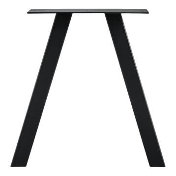 Stalen A tafelpoot set van 2 meubelpoot 40x12x40 cm zwart, Verzenden, Nieuw