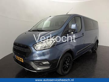 Ford Transit Custom 2.0 TDCI 130PK L2H1 TRAIL l AIRCO l NAVI, Gebruikt, Blauw, Leder, Dealer onderhouden