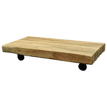 Sabuga lounge tuintafel 150x75 cm teak bielzen met, Ophalen of Verzenden, Nieuw, Teakhout