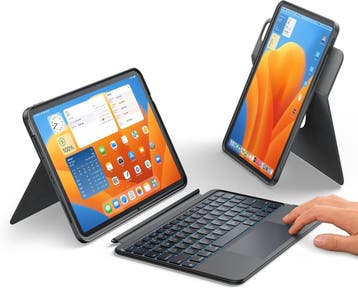 QWERTZ Toetsenbord iPad Air 13 | Afneembaar | Laatste Stuk!, Computers en Software, Apple iPads, 13 inch of meer, Zwart, Ophalen of Verzenden