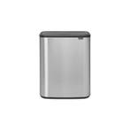 Brabantia Bo Touch Bin 2x30 ltr - Mat RVS FPP, Verzenden, Nieuw