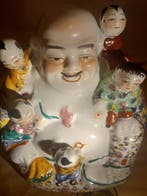 sculptuur, Buddha statue - 21 cm - Porselein