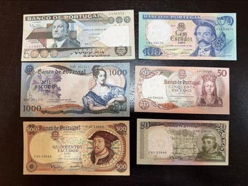 Portugal. - 6 banknotes 1964-1981 (Zonder minimumprijs)