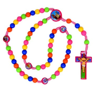 Fako Bijoux - Kinder Rozenkrans Ketting - Rozenkrans Voor, Sieraden, Tassen en Uiterlijk, Kettingen, Verzenden, Nieuw