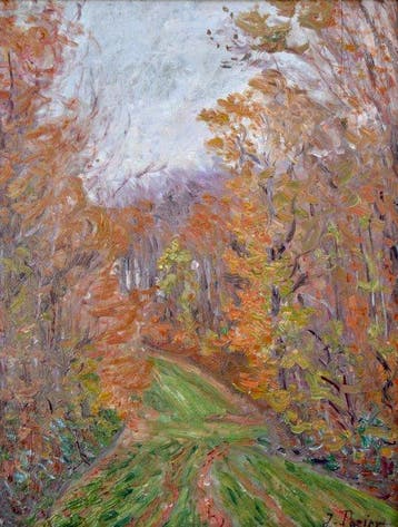 Jacinthe Pozier (1844-1915) - Chemin dans un sous bois