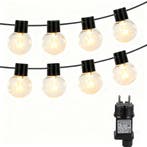 Lichtsnoer Buiten - Lichtslinger - Led - 5 m - Zwart - Aigos, Verzenden, Zo goed als nieuw