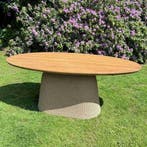 Ovale tuintafel Ubud -  180x90 cmOvale tuintafels, Ophalen of Verzenden, Nieuw