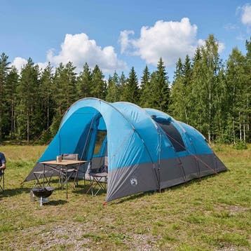 vidaXL Tunneltent 560 x 395 x 212 cm Blauw, Verzenden, Nieuw, Tot en met 2