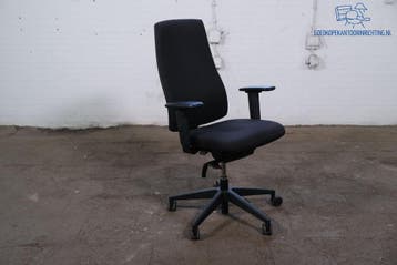 Interstuhl bureaustoel zwart ergonomisch verstelbaar, Verzenden, Gebruikt, Bureaustoel