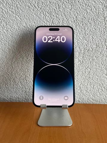 Apple iPhone 14 Pro Max 128GB / Garantie / Zeer nette staat, 128 GB, Zwart, Refurbished, Ophalen of Verzenden