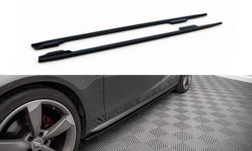 Zijskirts Audi A4 S-Line / S4 B8 FL Maxton Glans Zwart, Ophalen of Verzenden, Nieuw