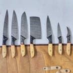 Keukenmes - Kitchen knife set - Staal, Hout - Italië
