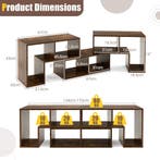 LIVSK tv-meubel - Vrije combinatie van 3 stukken - 6 vakken, Verzenden, Nieuw