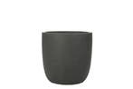 Plantenbak Fiberclay 28x28x27 cm Antraciet, Tuin en Terras, Bloembakken en Plantenbakken, Verzenden, Nieuw, Rond
