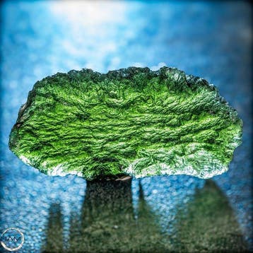Zeldzame natuurlijke transparante perfecte moldaviet Crystal