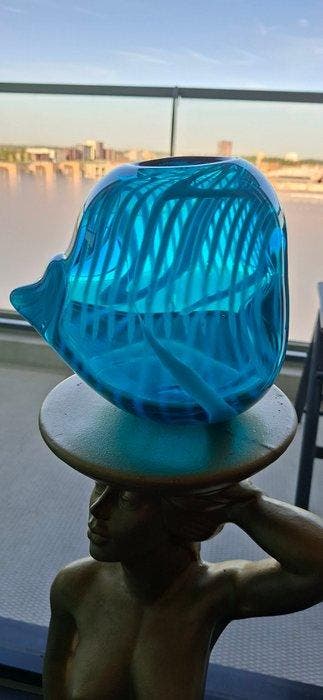 Glasfabriek Leerdam - Willem Heesen - Vaas - Unica - Glas, Antiek en Kunst