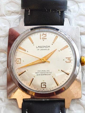 Lagonda - Vintage - Geometric Lugs Dress Watch - 17 Jewels, Nieuw